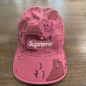 Supreme Pink Camo Camp Cap
